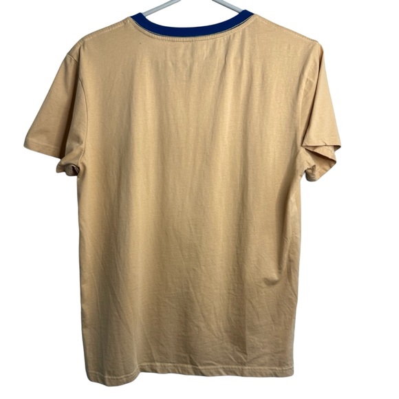 Dutch Bros Coffee Ringer Tee “STOKED” XS+MEDIUM+LARGE+XL Cream with Blue DB ‘92 - Picture 3 of 9